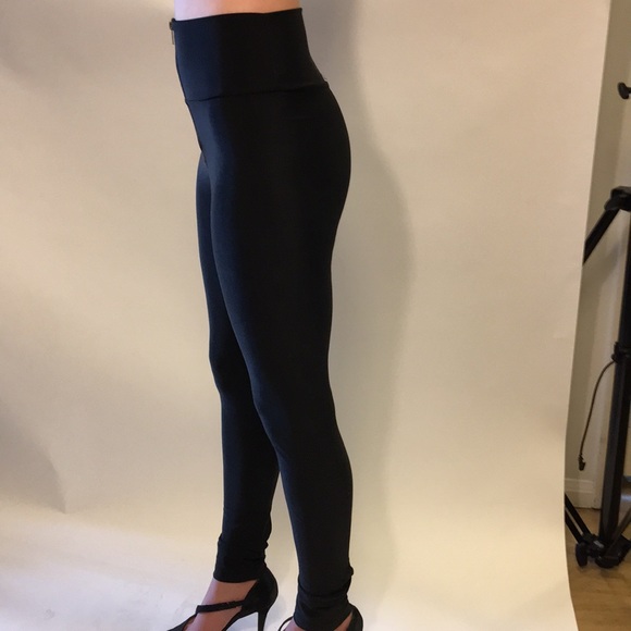 Front Zip Spandex Leggings - Picture 1 of 5
